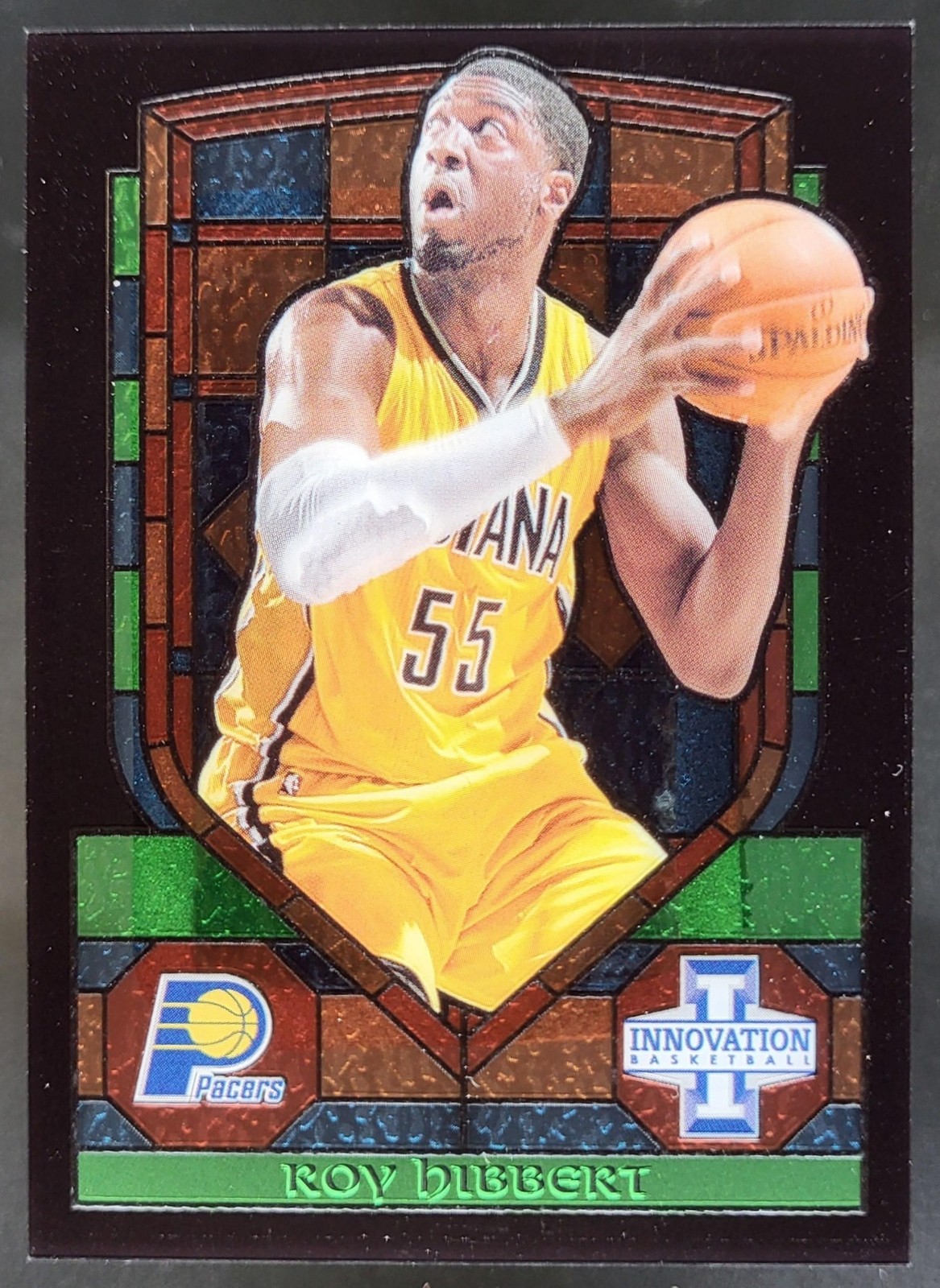2013-14 Panini Innovation Roy Hibbert Stained Glass #67 Indiana Pacers AE