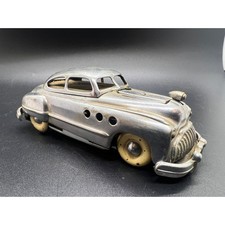 VINTAGE 1940S SILVER BUICK MOVABLE WHEELS AUTOMOBILE CAR LIGHTER OCCUPIED JAPAN