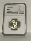 1946 D SUPERB GEM WASHINGTON QUARTER NGC MS 67
