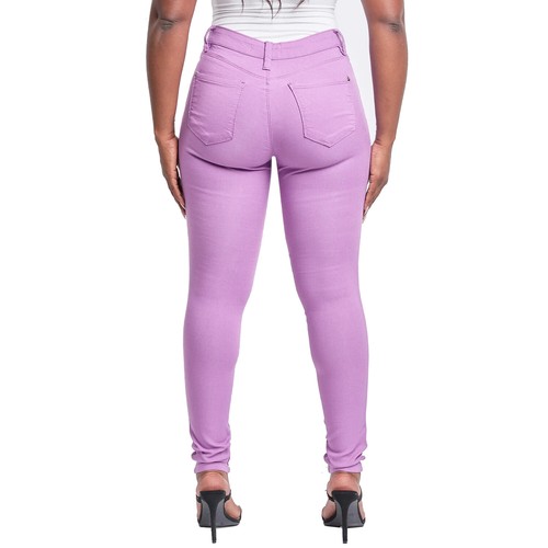 YMI Women's Hyper Stretch Mid-Rise 5 Pocket Slim Fit Skinny Jeans - 第 64/122 張圖片