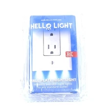 Outlet Night Light Wall Plate With LED Night Lights NOT for GFCI 