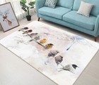 3D Watercolor Birds NA879 Game Rug Mat Elegant Photo Carpet Mat Fay