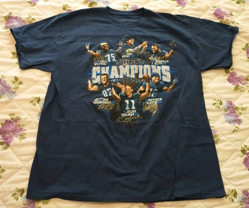 New England Patriots T Shirt XL Blue Tom Brady 2014-15 AFC Conference Champions!