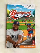 Backyard Baseball '10   Wii   Manual Only No case or disc 