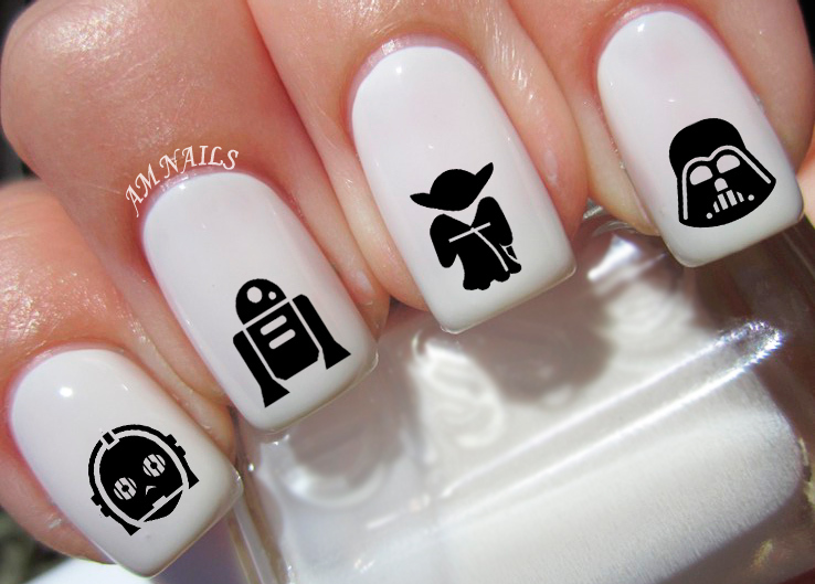 Star Wars Nail Art Stickers Transfers Decals Set of 78 - A1240 | eBay