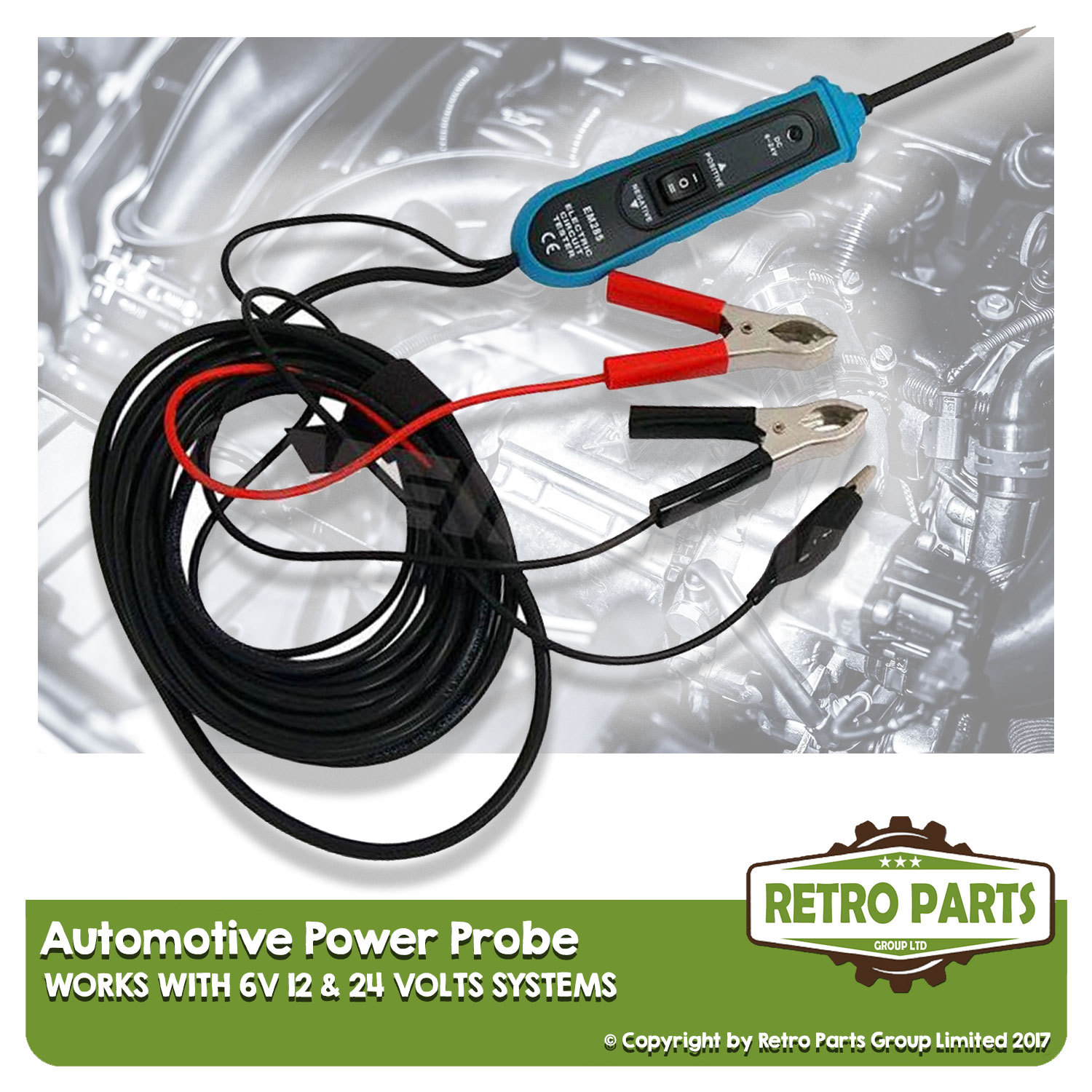 Automotive Power Probe Digital Multi Tester 6v 12v 24V 4 Professional