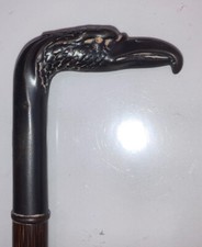 Antique Victorian Silver Plate Eagle Head Parasol Umbrella Handle