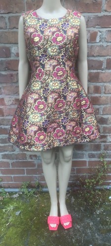 AX Paris Multi Coloured Dress Ladies Sz Uk 12 Great Party Season Dress Lined . - Picture 4 of 18