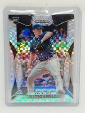 Brad Keller 2019 Prizm Baseball - POWER PLAID RC (43/75) - Kansas City Royals