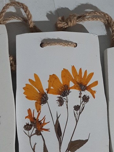 Lot Of 3 Decorative Painted Floral Hangings - Picture 5 of 9
