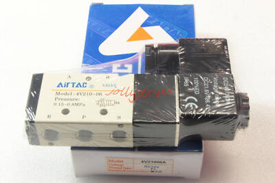 1PCS Airtac Solenoid Valve 4V210-06 Coil 24VDC New