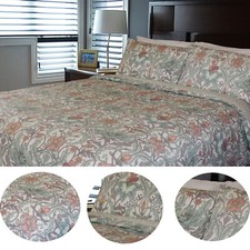 Image of Luxury Modern Chic Floral Printed Percale Duvet Cover Set - 100% Polycotton