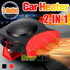 3Outlet Portable Auto Heater Heating Cooling Fan Defroster Demister for Car Home