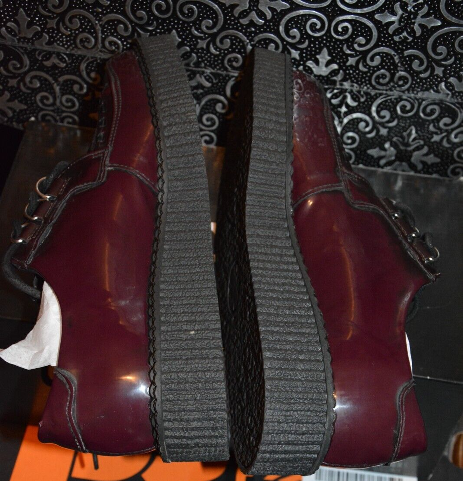 TUK Burgundy Anarchic Pointed Creeper Shoes UK 5 EU 38 eBay