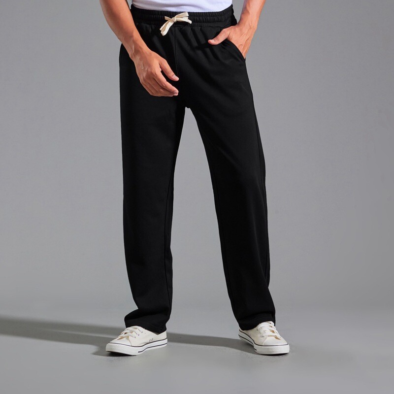 Sweatpants Men's Pants Cotton Spring Autumn Thin Trousers Men's Loose Trousers-image