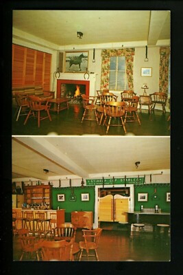 Vermont VT postcard The Crafts Inn, Wilmington Ski Resort multiview interior