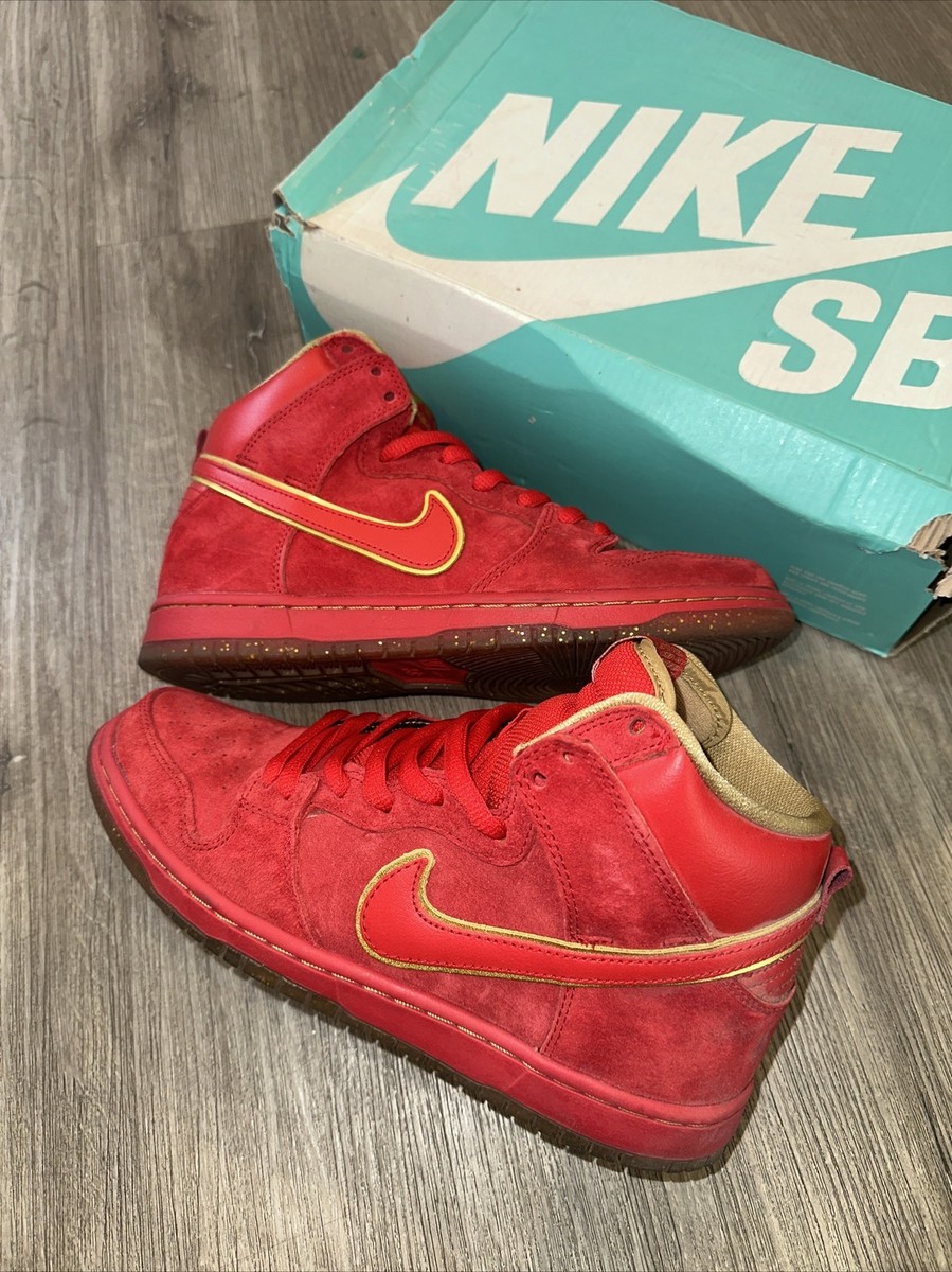 Nike SB Dunk High Premium Mens Size 8.5 Shoes Chinese New Year Red CNY 2014 Nike SB Dunk High Premium  main image 2