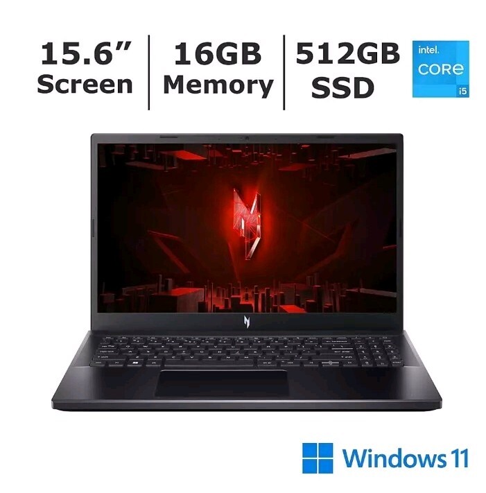 Acer Nitro V 15.6 Gaming Laptop Intel i5-13420H 16GB 512GB SSD NVIDIA RTX 4050