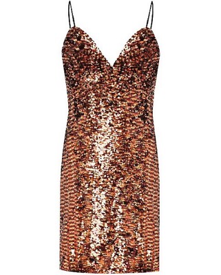 gold fringe taylor swift dress Plus Cold Shoulder Wrap Hem Sequin Cami Dress Black / 2XL