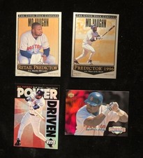 Mo Vaughn 1996 Upper Deck Power Driven, Retail  &hobby Predictor, & Micky Mantle