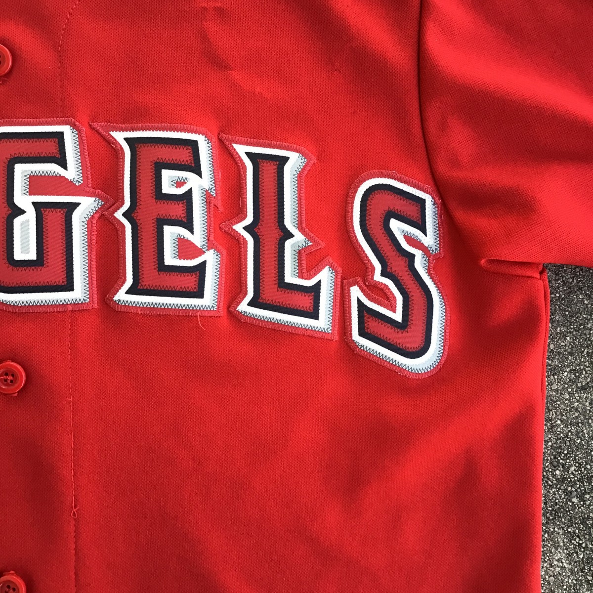 Majestic Los Angeles Angels Baseball Anaheim Red Jersey Men