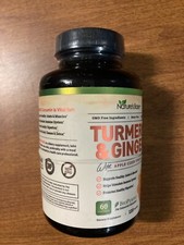 Natures Base Turmeric Curcumin Ginger 120 Capsules 1405mg Apple Cider Vinegar