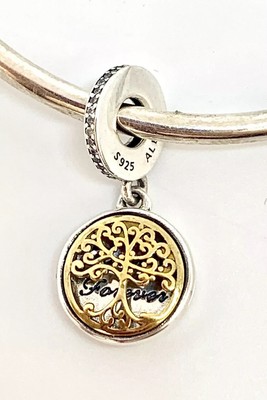 TONE LOCKET DANGLE CHARM #791988CZ +BOX 