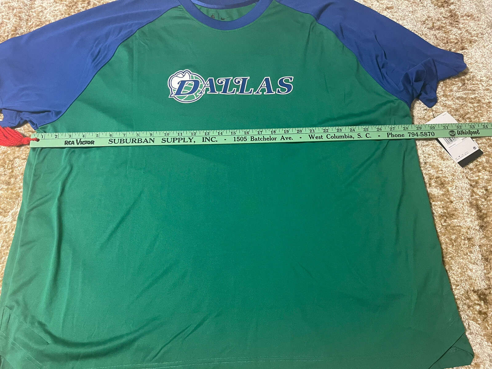 🔥🏀Nike NBA Dallas Mavericks Warm Up Shooting Shirt Player Issued 3XL eBay