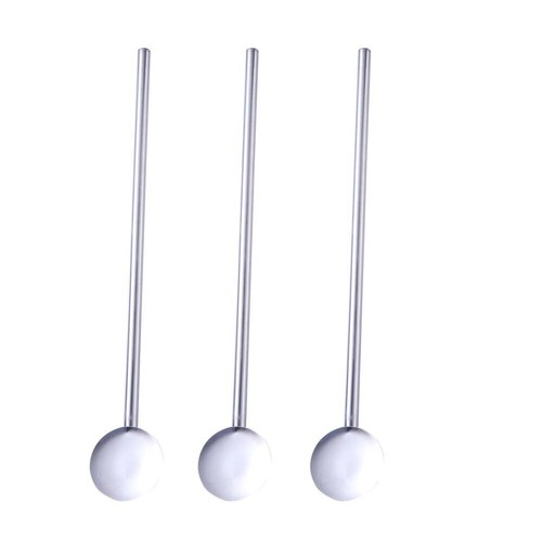 6 Pcs/Pack Metal Straw Spoon Reusable Spoons of Portable Straws Drinking