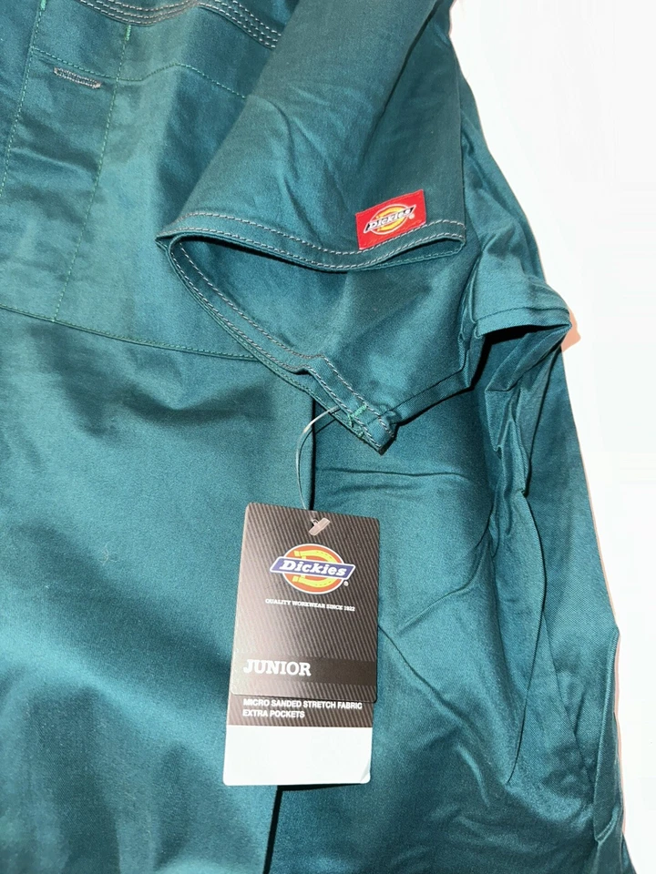 Lot-3 Dickies Scrub 2-Top Womens Size 5XL Green/beige V-Neck Pockets 1-bottom - Image 4 of 4