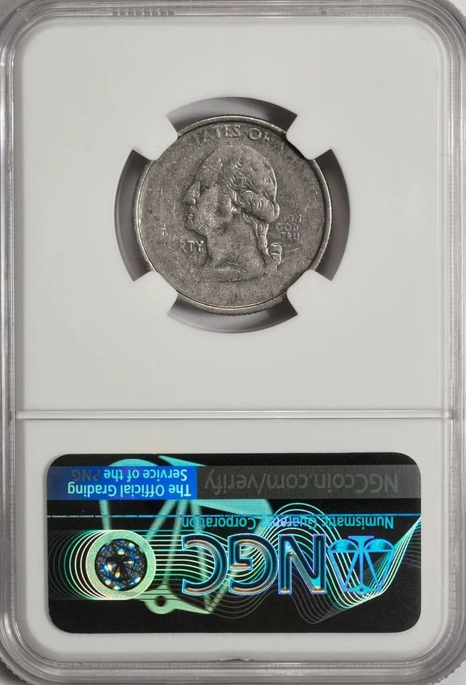 2002 NGC Major Struck Thru Tennessee Quarter Mint Error Rare - Image 4 of 4
