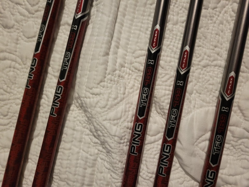 PING G20 BLACK DOT REG GRAPHITE SHAFTS IRONS SET 39,UW eBay