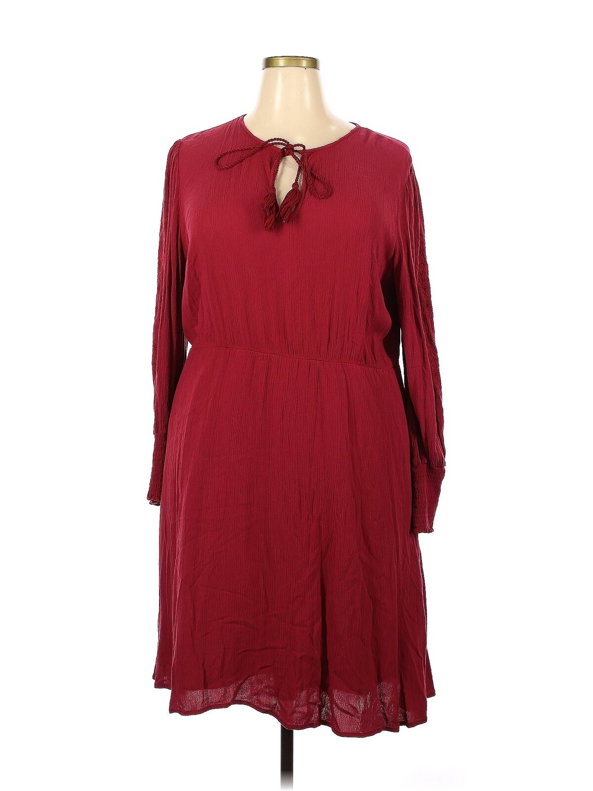ELOQUII Women Red Casual Dress 22 Plus - image 1