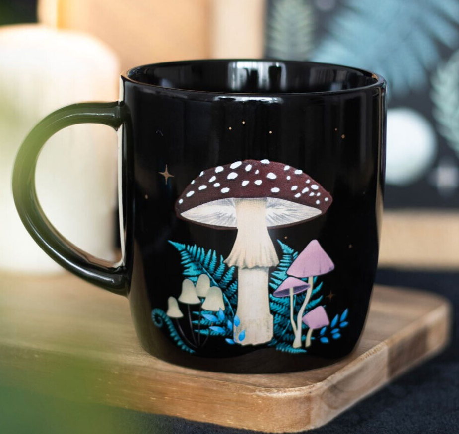 Blue Pirate Dark/Black Forest Mushroom Mug - Image 2