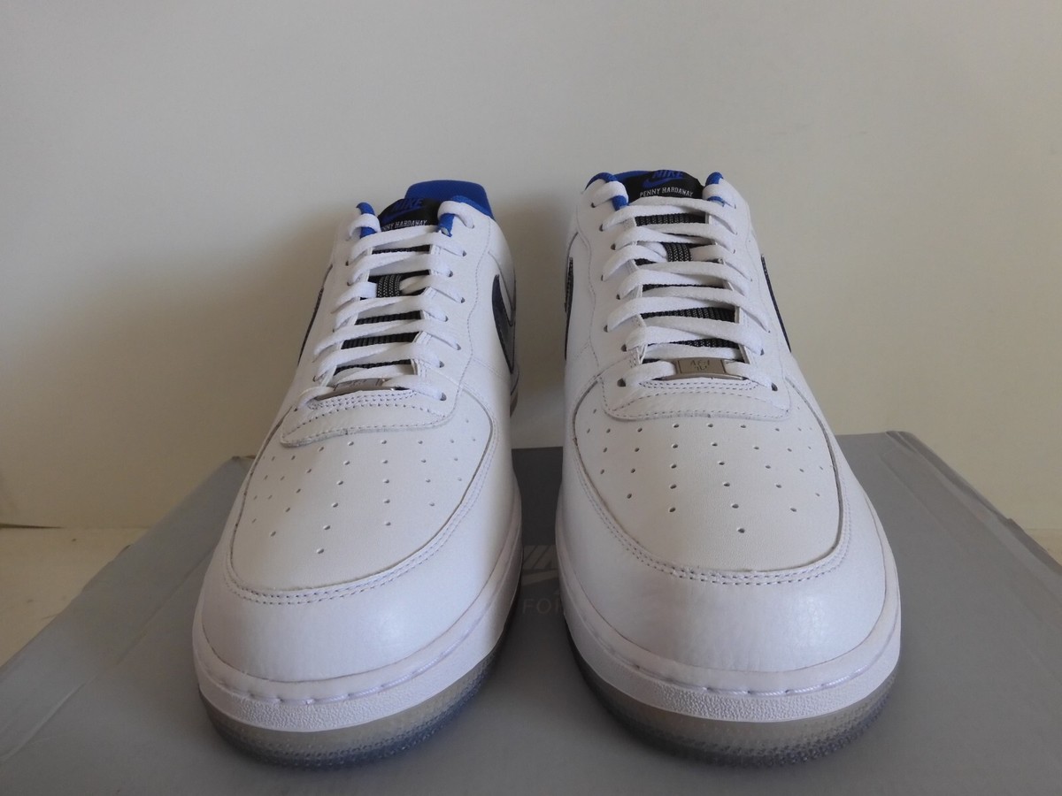 NIKE AIR FORCE 1 07 PENNY WHITE-VARSITY ROYAL BLUE-BLACK SZ 16 