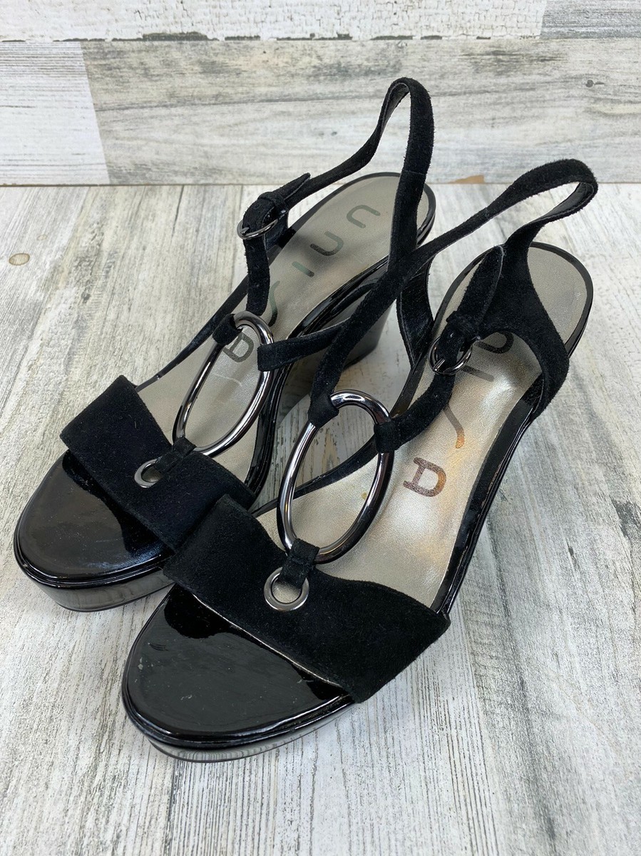UNISA BLK Gladiator Wedge Women Shoe size M US
