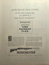 Winchester Model 12 Pump-Action Shotgun Firearms Payment Vintage Print Ad 1955