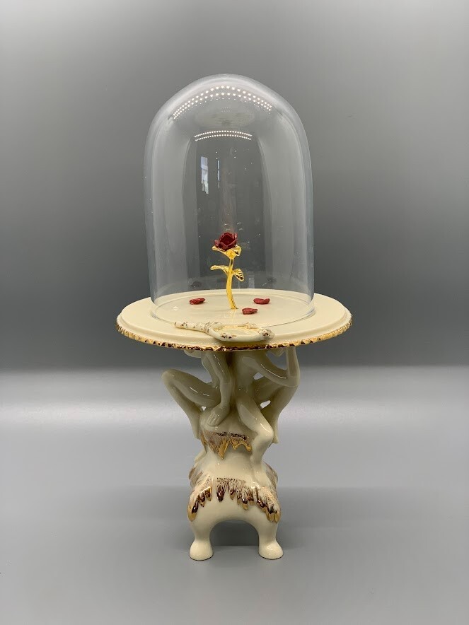 超レア 美品 美女と野獣 Enchanted Rose Pre-Order Disney Store JAPAN 2024 Enchanted Rose Replica