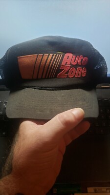 Vintage Puffy Ink Auto Zone Mesh Trucker Hat Cap Mohr's Snapback One Size