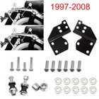 Chrome Trunk Mount Rack / Docking Kit For Harley Touring Tour Pak Pack 97 08