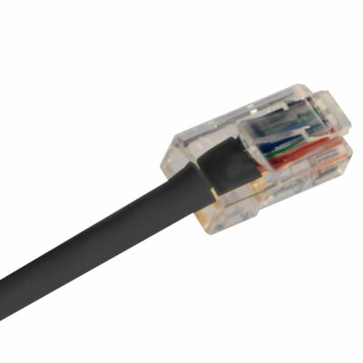 Cat 5 Wiring - 10 Foot Black Cables, Crimped