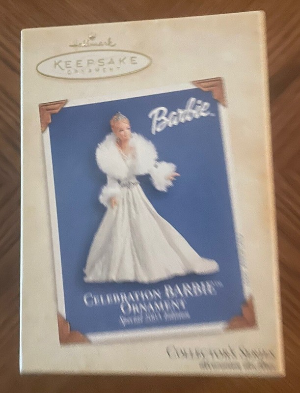 Celebration Barbie Hallmark Keepsake Ornament   Special Edition  2003 New In Box
