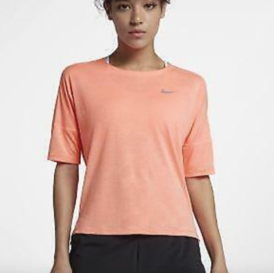 Nike Dri-Fit Women's Medalist Running Top 890093-827 Bright Orange Size X-Large