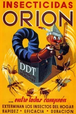 INSECTICIDES ORION SURPRISE BOX TOY SOLDIER KILLING INSECTS VINTAGE POSTER REPRO