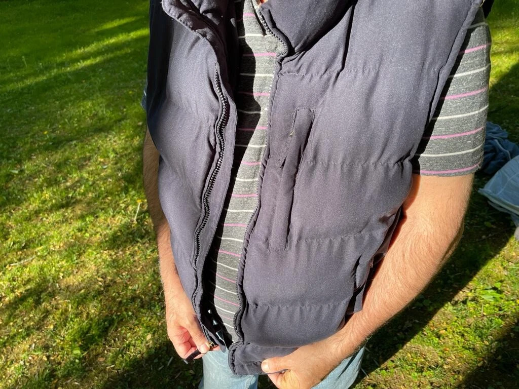 St. John,s Bay Vest - Large- grey-