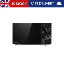TOSHIBA Black Mirror Front Microwave 20 Liter 700W Manual Control, Compact with