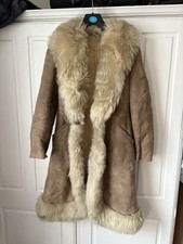 Vintage Tannimpex Pelz und Ledermantel, Damengröße 12/L in sehr gutem Zustand