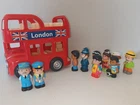 Bus rouge ELC Happyland London - Double étage avec sons et 10 figurines
