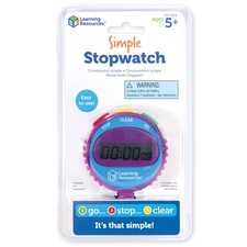 Learning Resources Simple 3 Button Stopwatch, Supports set of 1, Multicolor