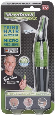 New MicroTouch Titanium MAX Lighted Personal Hair Personal All In One Trimmer.